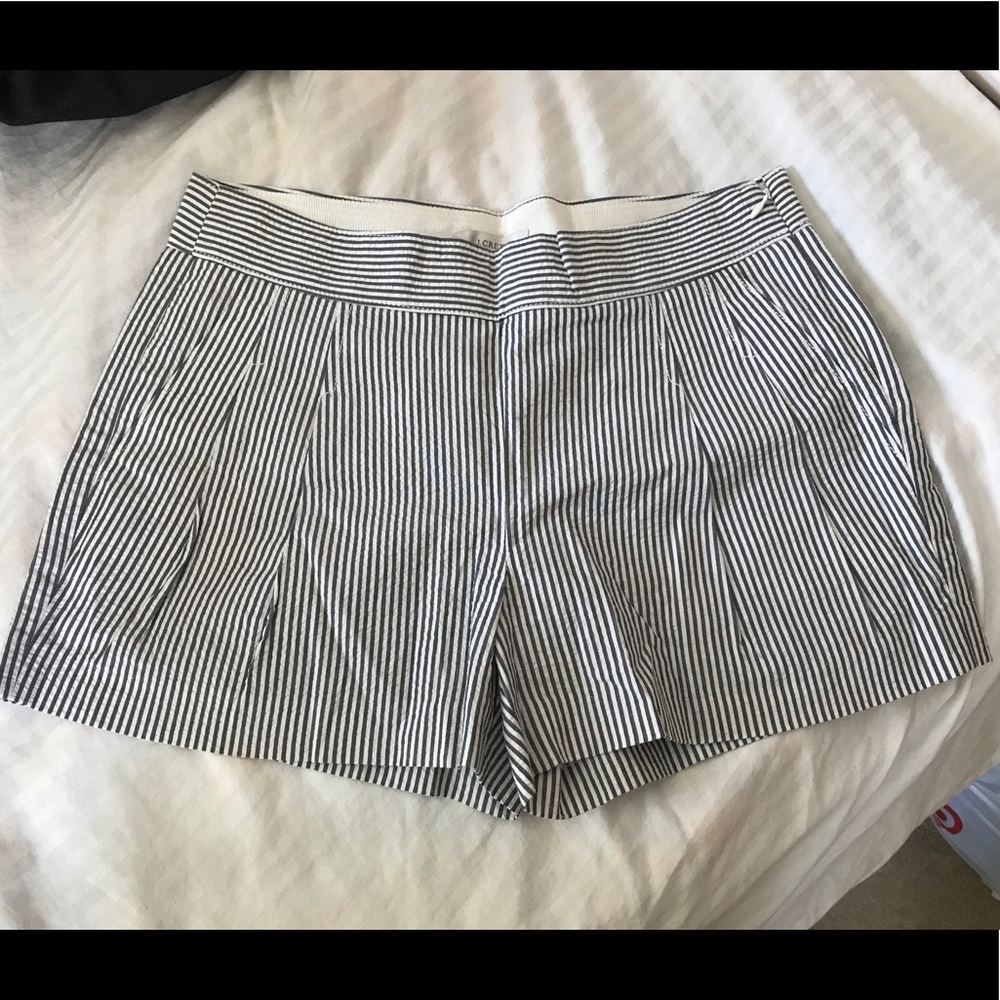 J.Crew Seersucker - Gray & White Shorts